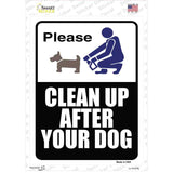 Clean After Your Dog Novelty Rectangle Sticker Decal