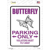 Butterfly Only Novelty Rectangle Sticker Decal