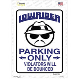 Lower Rider Parking Novelty Rectangle Sticker Decal