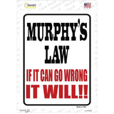Murphys Law Novelty Rectangle Sticker Decal