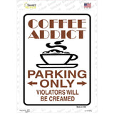 Coffee Addict Novelty Rectangle Sticker Decal