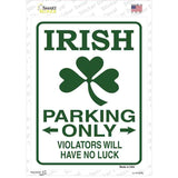 Irish Only Novelty Rectangle Sticker Decal