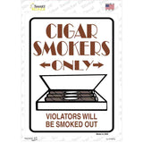 Cigar Smokers Only Novelty Rectangle Sticker Decal