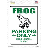 Frog Only Novelty Rectangle Sticker Decal