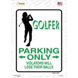 Golfer Only Female Novelty Rectangle Sticker Decal