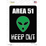 Area 51 Keep Out Novelty Rectangle Sticker Decal