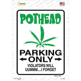 Pothead Only Novelty Rectangle Sticker Decal