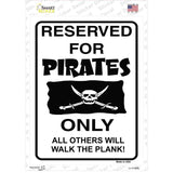 Reserved For Pirates Only Novelty Rectangle Sticker Decal