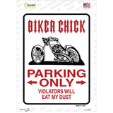 Biker Chick Only Novelty Rectangle Sticker Decal