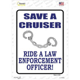 Save A Cruiser Novelty Rectangle Sticker Decal