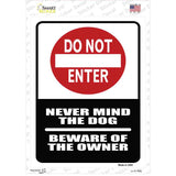 Do Not Enter Novelty Rectangle Sticker Decal