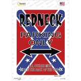 Redneck Parking Novelty Rectangle Sticker Decal
