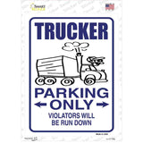 Trucker Only Novelty Rectangle Sticker Decal