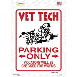 Vet Tech Novelty Rectangle Sticker Decal
