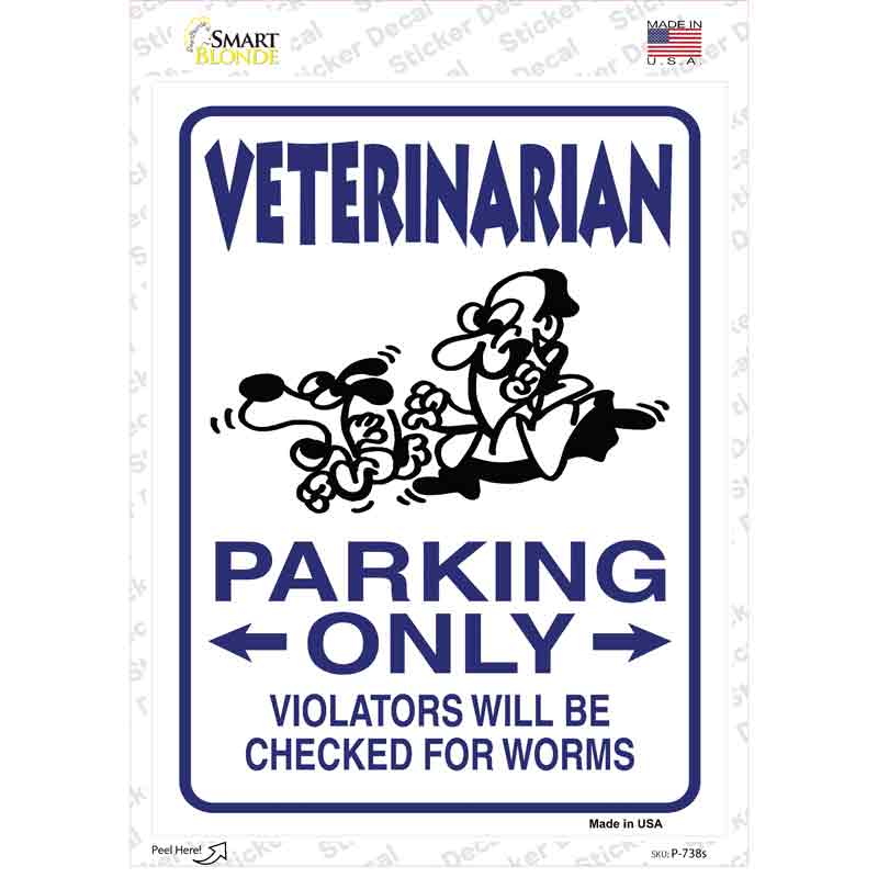 Veterinarian Novelty Rectangle Sticker Decal