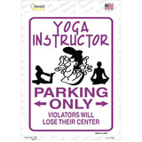 Yoga Instructor Only Novelty Rectangle Sticker Decal