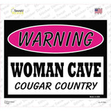 Woman Cave Cougar Country Novelty Rectangle Sticker Decal