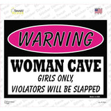 Woman Cave Girls Only Novelty Rectangle Sticker Decal