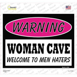 Woman Cave Men Haters Novelty Rectangle Sticker Decal
