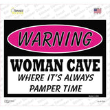 Woman Cave Where Its Always Pamper Time Novelty Rectangle Sticker Decal