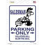 Salesman Only Novelty Rectangle Sticker Decal