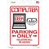 Computer Geek Only Novelty Rectangle Sticker Decal