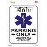 EMT Only Novelty Rectangle Sticker Decal