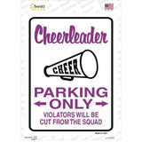 Cheerleader Only Novelty Rectangle Sticker Decal