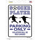 Soccer Only Novelty Rectangle Sticker Decal