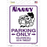 Nanny Only Novelty Rectangle Sticker Decal