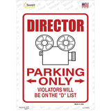 Director Parking D List Novelty Rectangular Sticker Decal