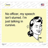 Just talking in cursive Novelty Rectangle Sticker Decal