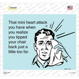 Tipped Your Chair Back Novelty Rectangle Sticker Decal