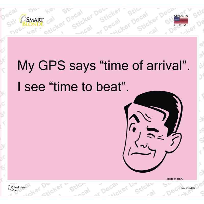 Time Of Arrival Novelty Rectangle Sticker Decal