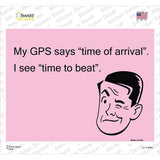 Time Of Arrival Novelty Rectangle Sticker Decal
