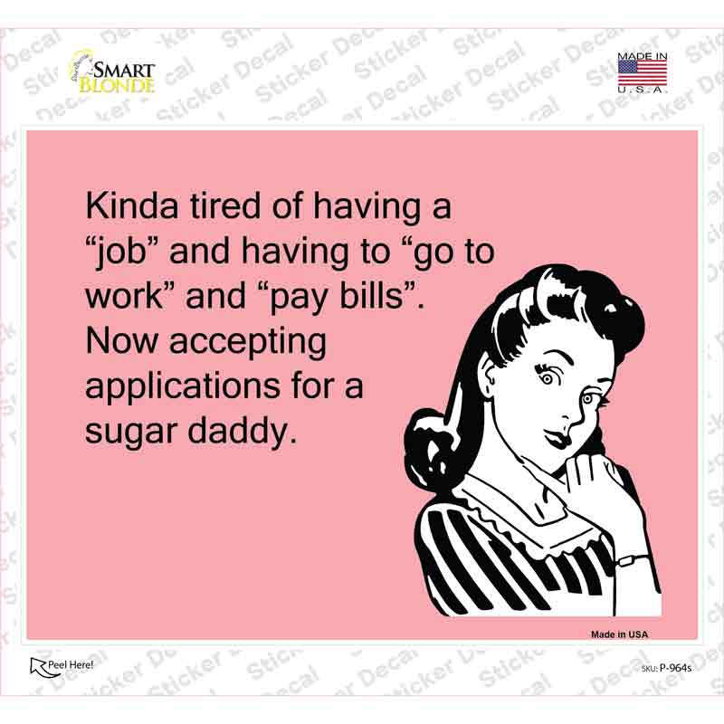 Now Accepting Applications Novelty Rectangle Sticker Decal