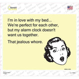 In Love With My Bed Novelty Rectangle Sticker Decal