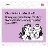 First Day Of Fall Novelty Rectangle Sticker Decal