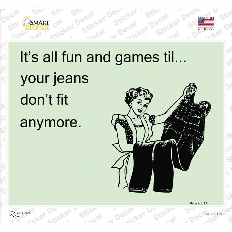 Its All Fun And Games Novelty Rectangle Sticker Decal