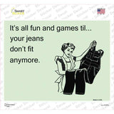 Its All Fun And Games Novelty Rectangle Sticker Decal