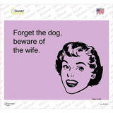 Beware Of The Wife Novelty Rectangle Sticker Decal