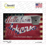 Hello From Arkansas Novelty Postcard Sticker Decals