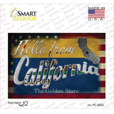 Hello From California Novelty Postcard Sticker Decals