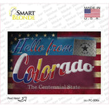 Hello From Colorado Novelty Postcard Sticker Decals