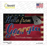 Hello From Georgia Novelty Postcard Sticker Decals