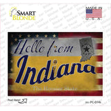 Hello From Indiana Novelty Postcard Sticker Decals