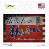 Hello From Maine Novelty Postcard Sticker Decals