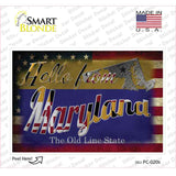 Hello From Maryland Novelty Postcard Sticker Decals