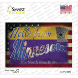 Hello From Minnesota Novelty Postcard Sticker Decals