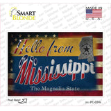 Hello From Mississippi Novelty Postcard Sticker Decals